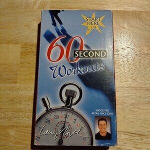 60 Second Workouts VHS By Larry North 1998 Fitness Video
